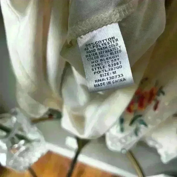 Bluheaven Embroidered Lace Babydoll Dress size M - Picture 10 of 11